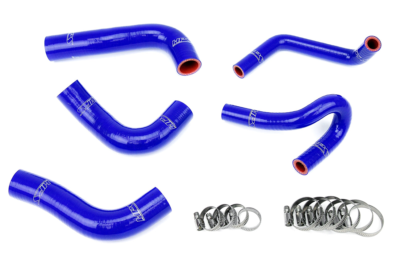 HPS Performance High Temp 3-ply Reinforced SiliconeReplace Rubber Radiator Heater Coolant Hoses 57-1412-BLUE