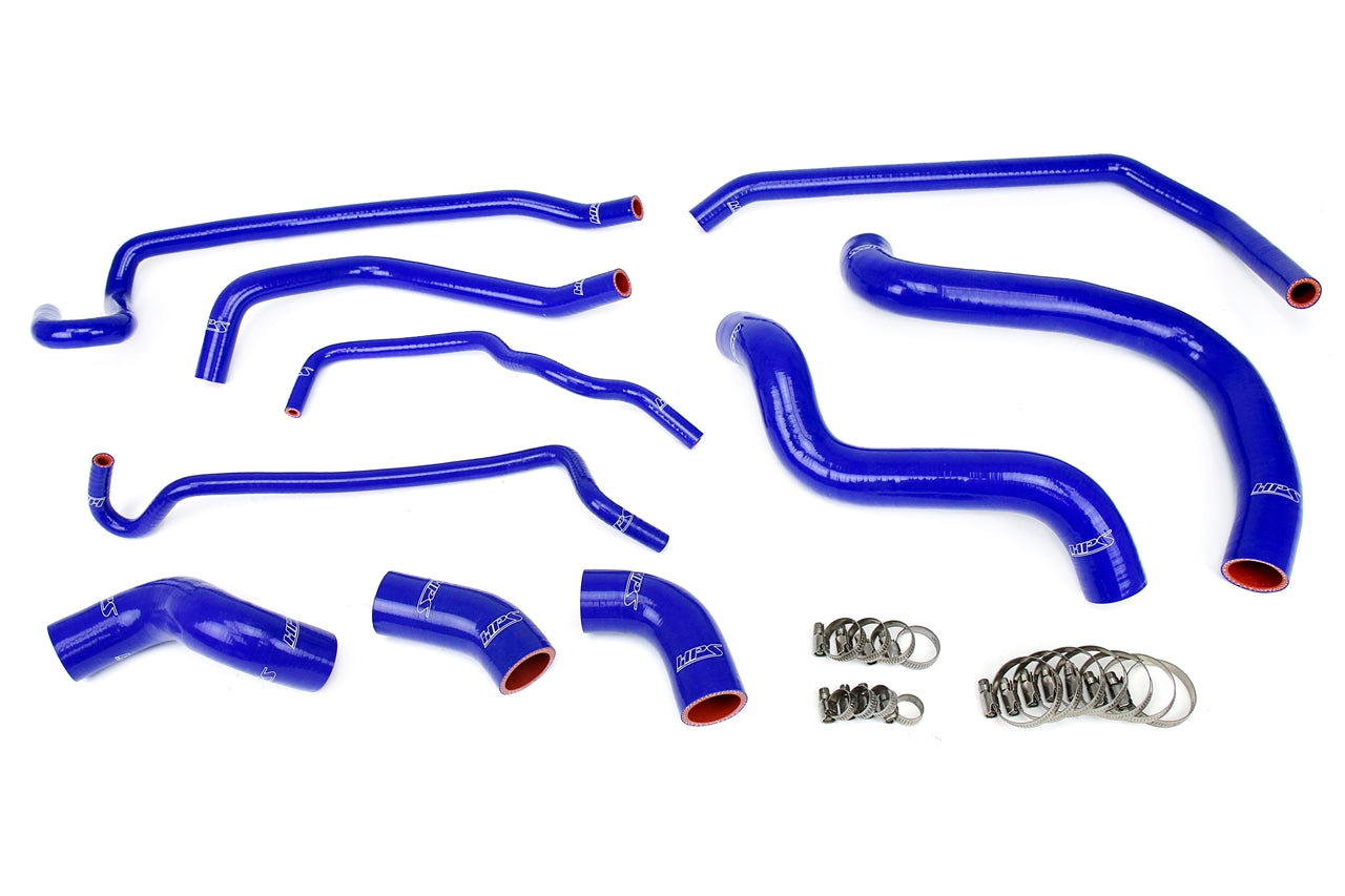 HPS Performance High Temp 3-ply Reinforced SiliconeReplace Rubber Radiator Heater Coolant Hoses 57-1429-BLUE