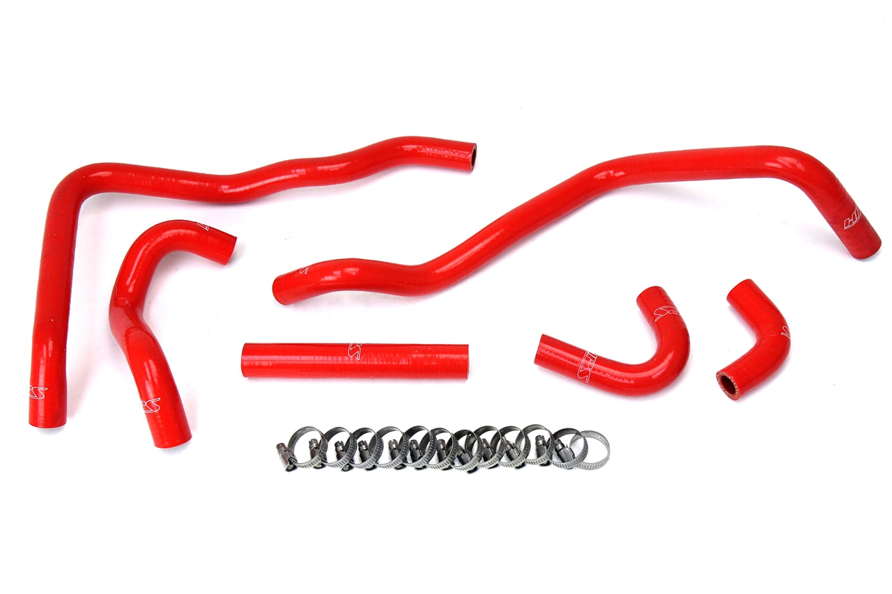 HPS Performance High Temp 3-ply Reinforced SiliconeReplace OEM Rubber Heater Coolant Hoses 57-1433-RED