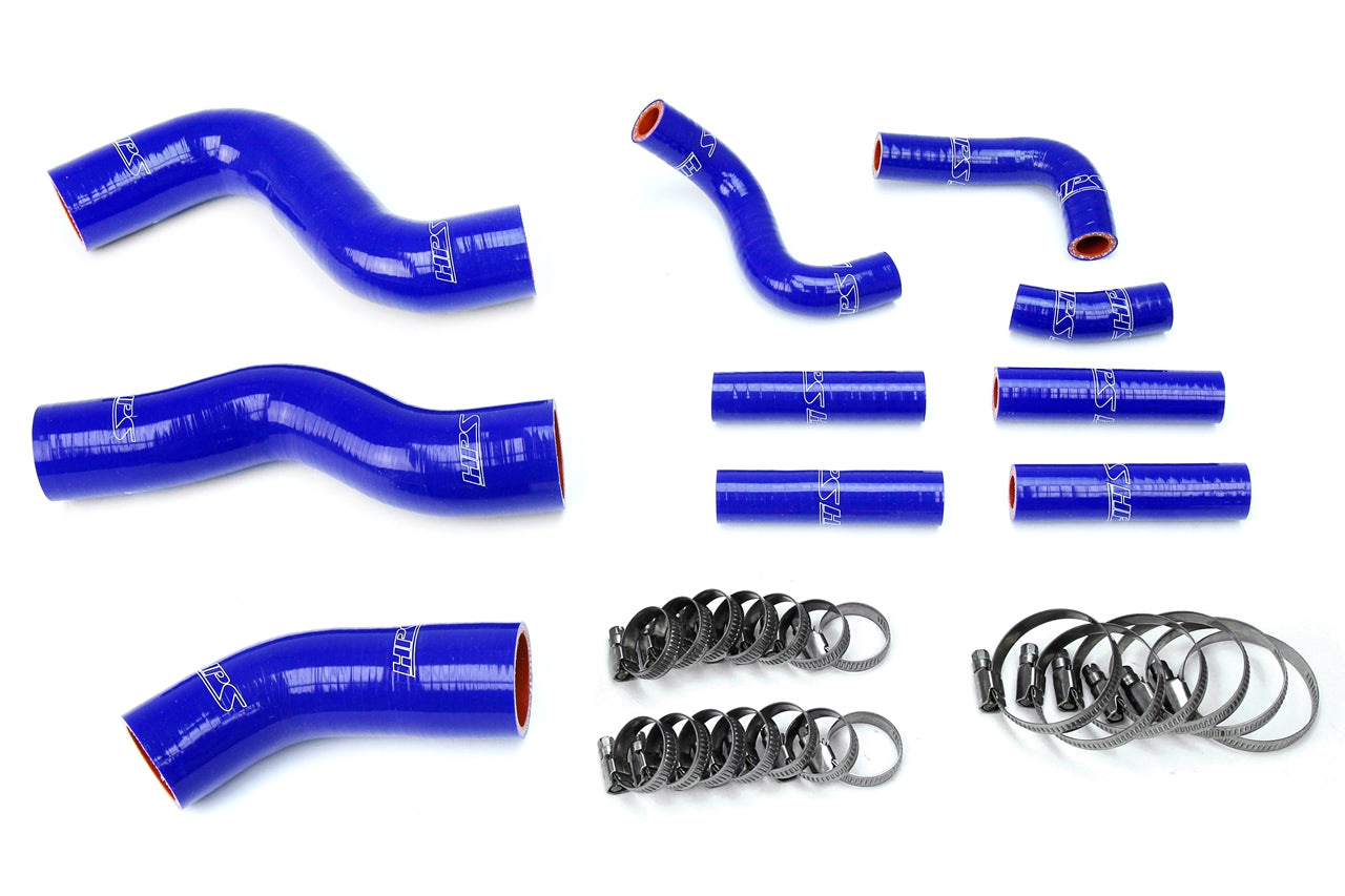 HPS Performance High Temp 3-ply Reinforced SiliconeReplace Rubber Radiator Heater Coolant Hoses 57-1441-BLUE