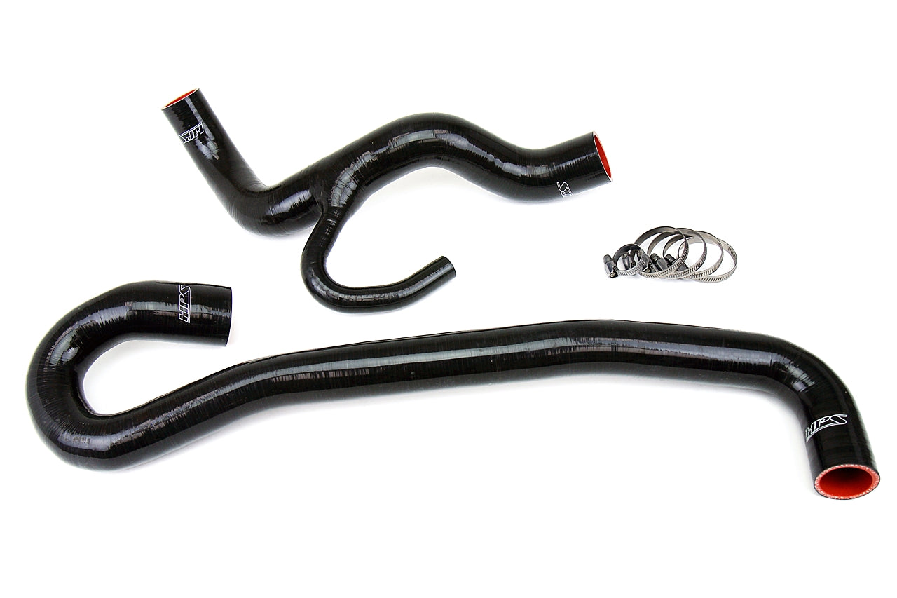 HPS Performance High Temp 3-ply Reinforced SiliconeReplace OEM Rubber Radiator Coolant Hoses 57-1456-BLK