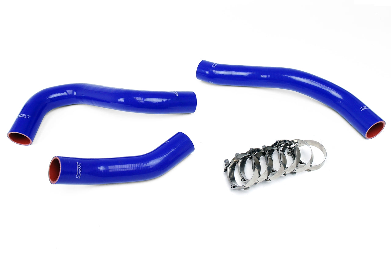 HPS Performance High Temp 3-ply Reinforced SiliconeReplace OEM Rubber Radiator Coolant Hoses 57-1457-BLUE