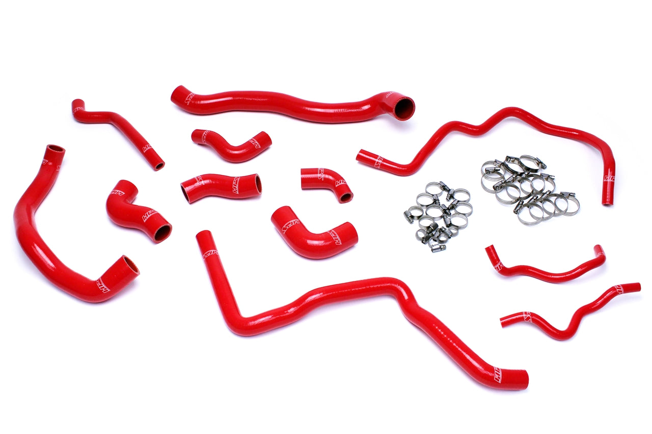 HPS Performance 3-ply Reinforced Silicone Replaces Rubber Radiator And Ancillary Coolant Hoses 57-1476-RED
