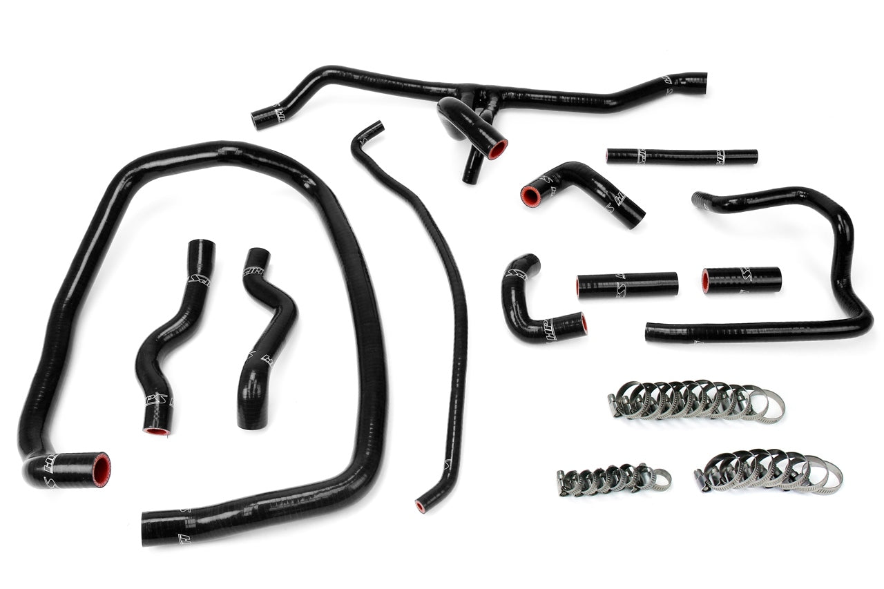 HPS Performance High Temp 3-ply Reinforced SiliconeReplace OEM Rubber Heater Coolant Hoses 57-1488-BLK