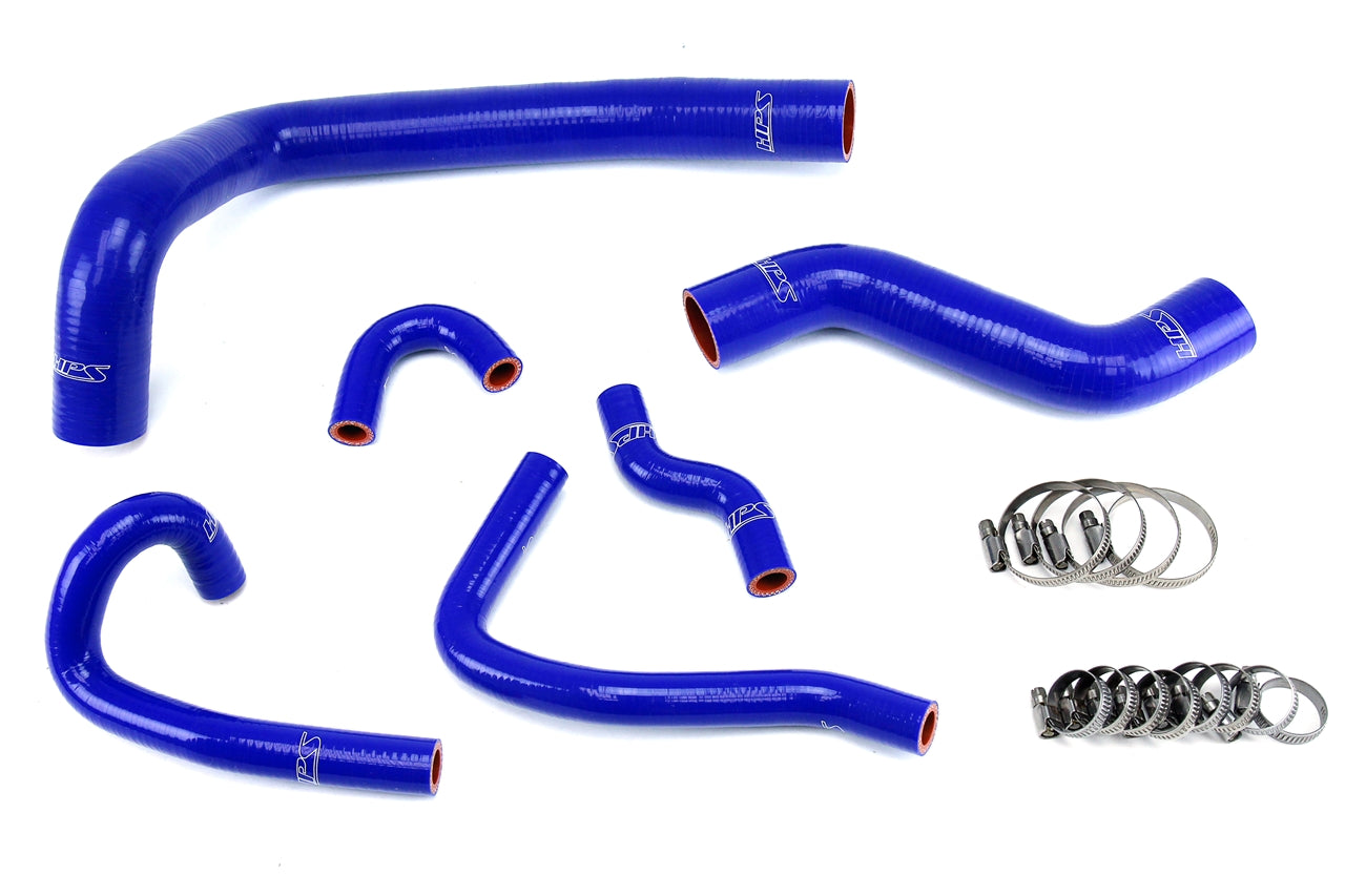 HPS Performance High Temp 3-ply Reinforced SiliconeReplace Rubber Radiator Heater Coolant Hoses 57-1491-BLUE