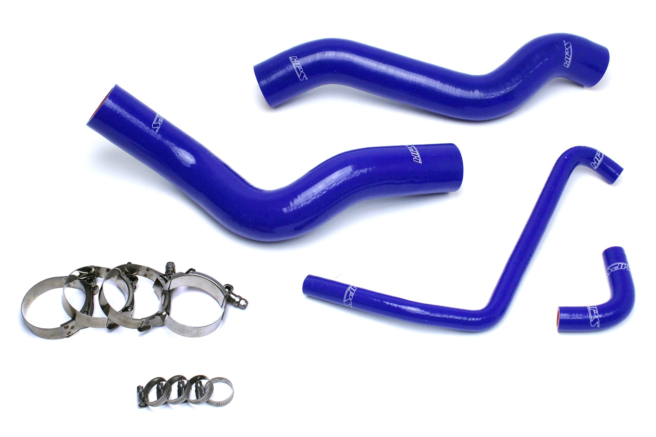 HPS Performance High Temp 3-ply Reinforced SiliconeReplace OEM Rubber Radiator Coolant Hoses 57-1503R-BLUE
