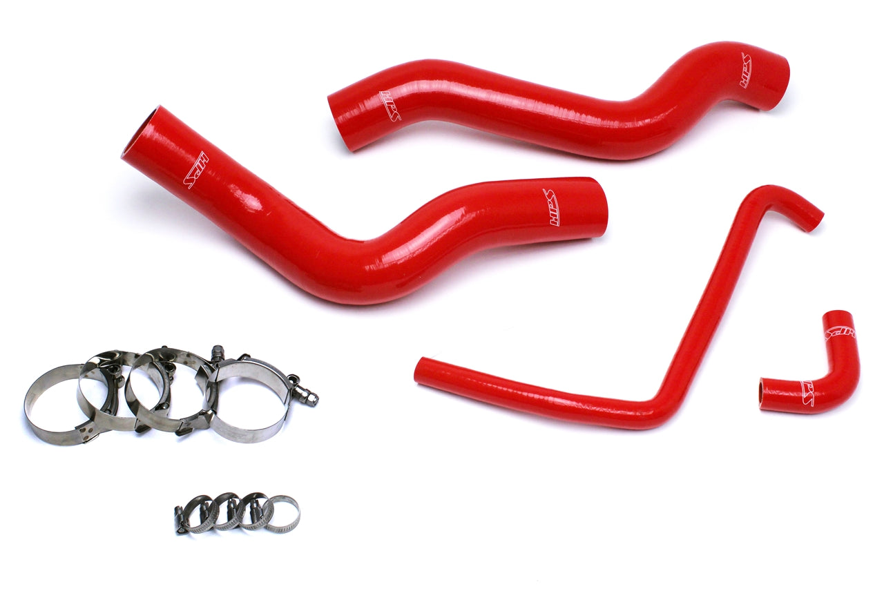 HPS Performance High Temp 3-ply Reinforced SiliconeReplace OEM Rubber Radiator Coolant Hoses 57-1503R-RED