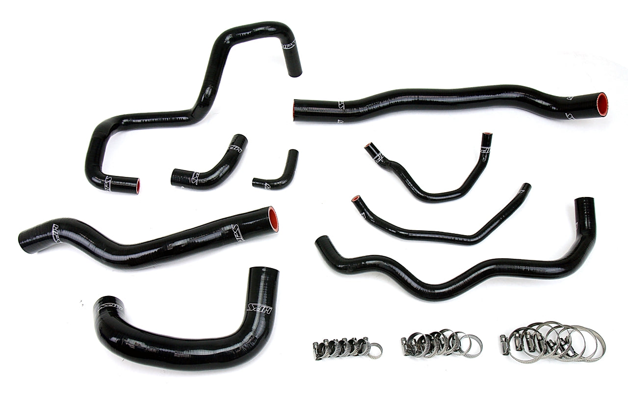 HPS Performance High Temp 3-ply Reinforced SiliconeReplace OEM Rubber Radiator Coolant Hoses 57-1513-BLK