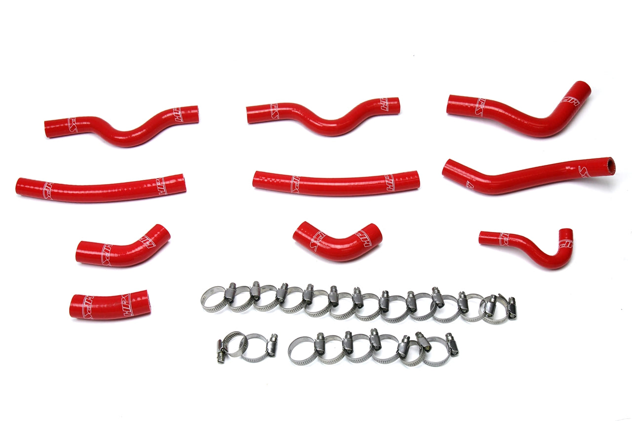 HPS Performance High Temp 3-ply Reinforced SiliconeReplace OEM Rubber Heater Coolant Hoses 57-1523-RED