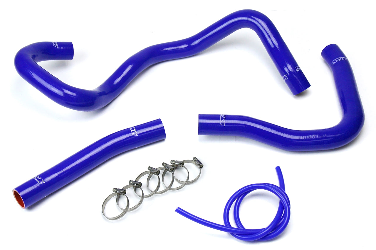 HPS Performance High Temp 3-ply Reinforced SiliconeReplace OEM Rubber Radiator Coolant Hoses 57-1530-BLUE