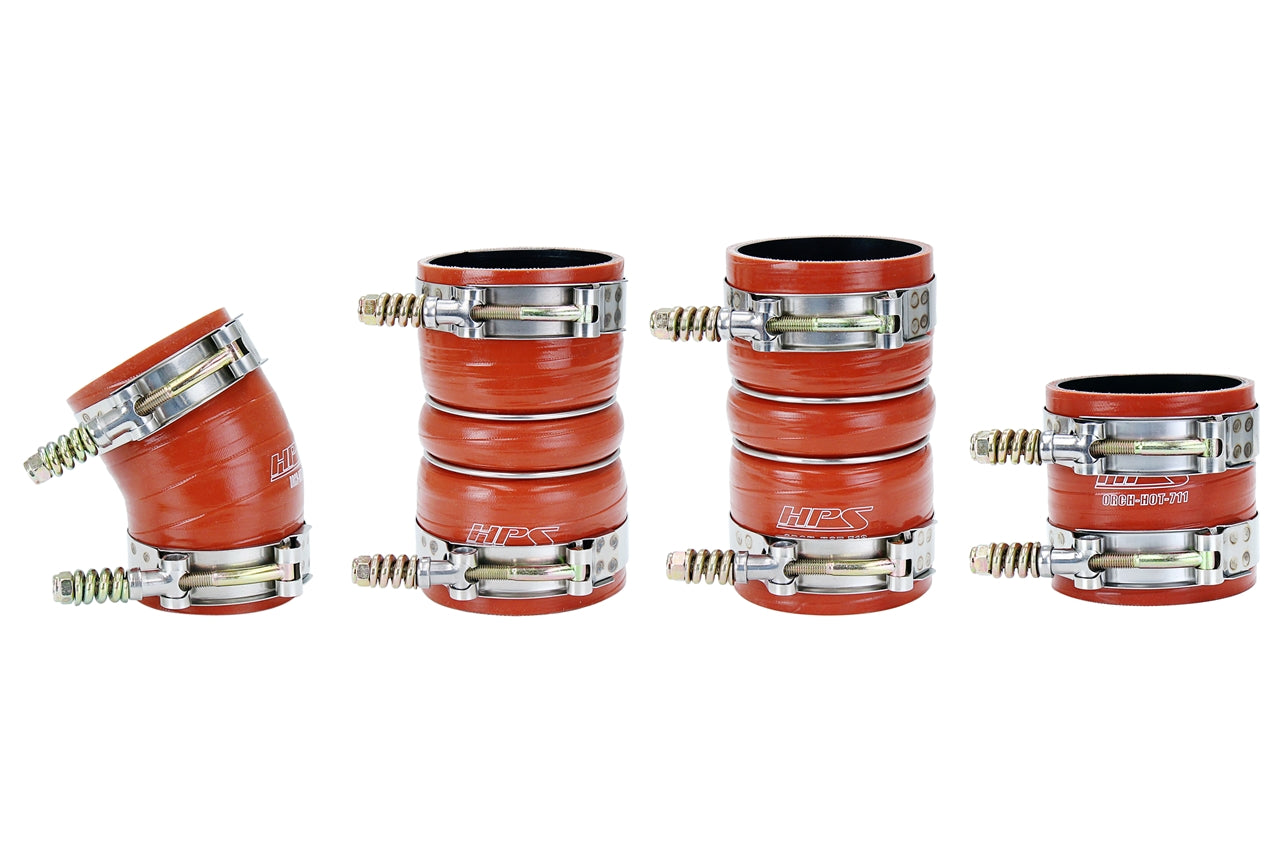 HPS Performance High Temp 4-ply Reinforced SiliconeReplace OEM Rubber Intercooler Turbo Boots 57-1538
