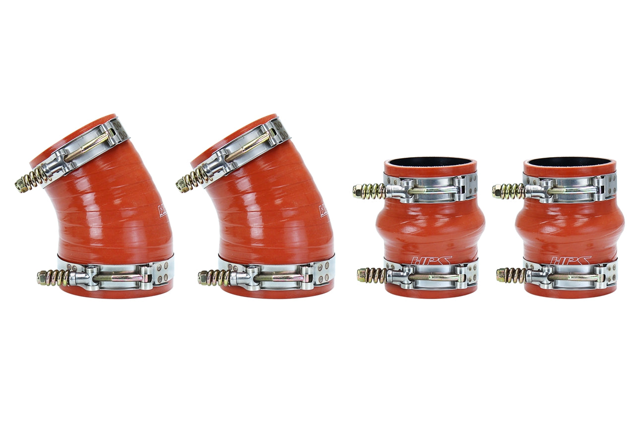 HPS Performance High Temp 4-ply Reinforced SiliconeReplace OEM Rubber Intercooler Turbo Boots 57-1576