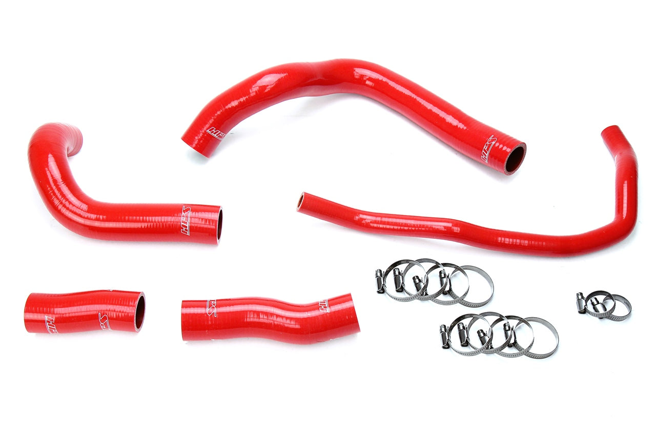 HPS Performance High Temp 3-ply Reinforced SiliconeReplace OEM Rubber Radiator Coolant Hoses 57-1633-RED