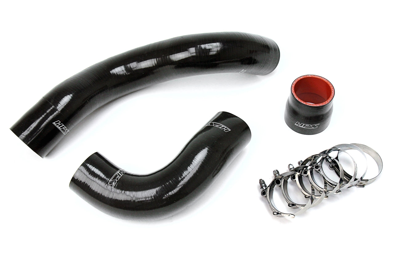 HPS Performance High Temp Resistant 4-ply Reinforced Silicone Replaces Rubber Intercooler Hoses 57-1697-BLK