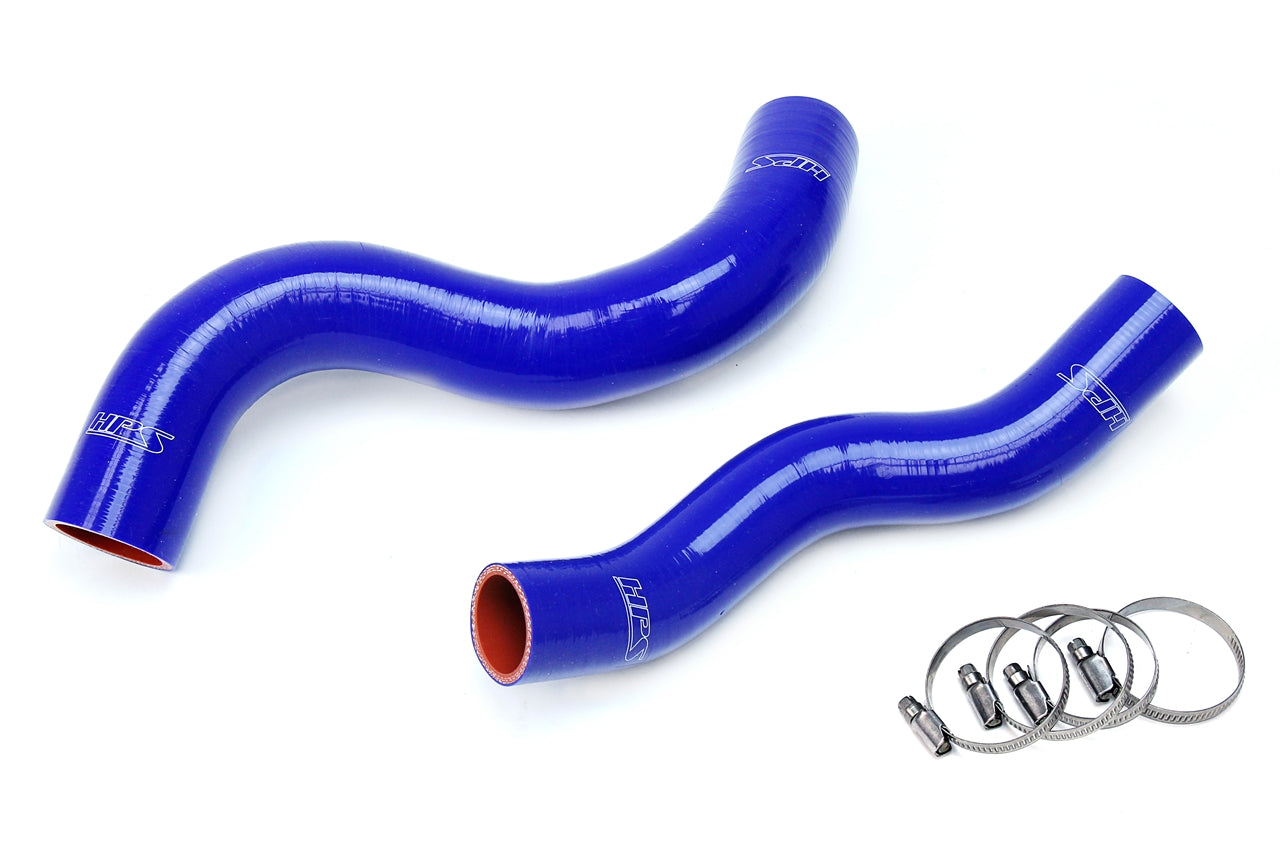 HPS Performance High Temp 3-ply Reinforced SiliconeReplace OEM Rubber Radiator Coolant Hoses 57-1703-BLUE