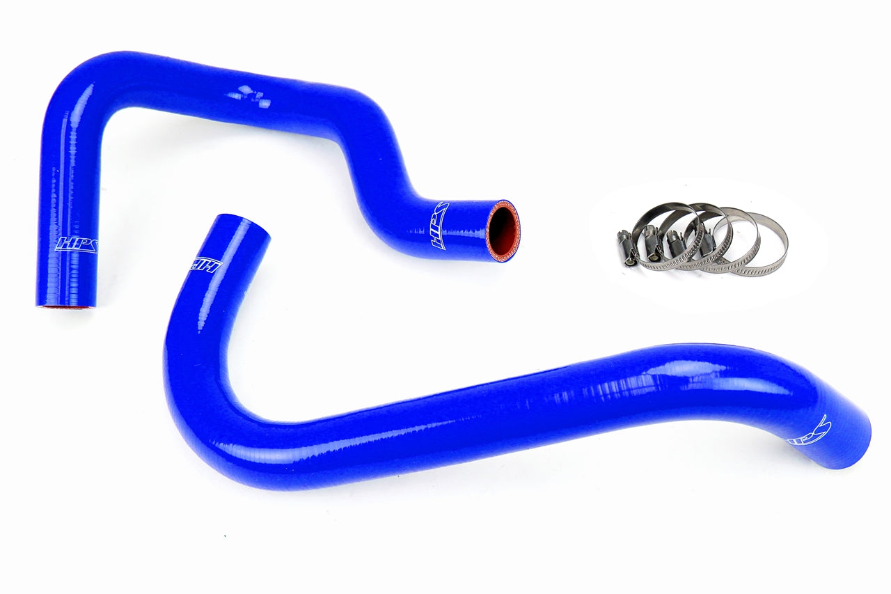 HPS Performance High Temp 3-ply Reinforced SiliconeReplace OEM Rubber Radiator Coolant Hoses 57-1746R-BLUE