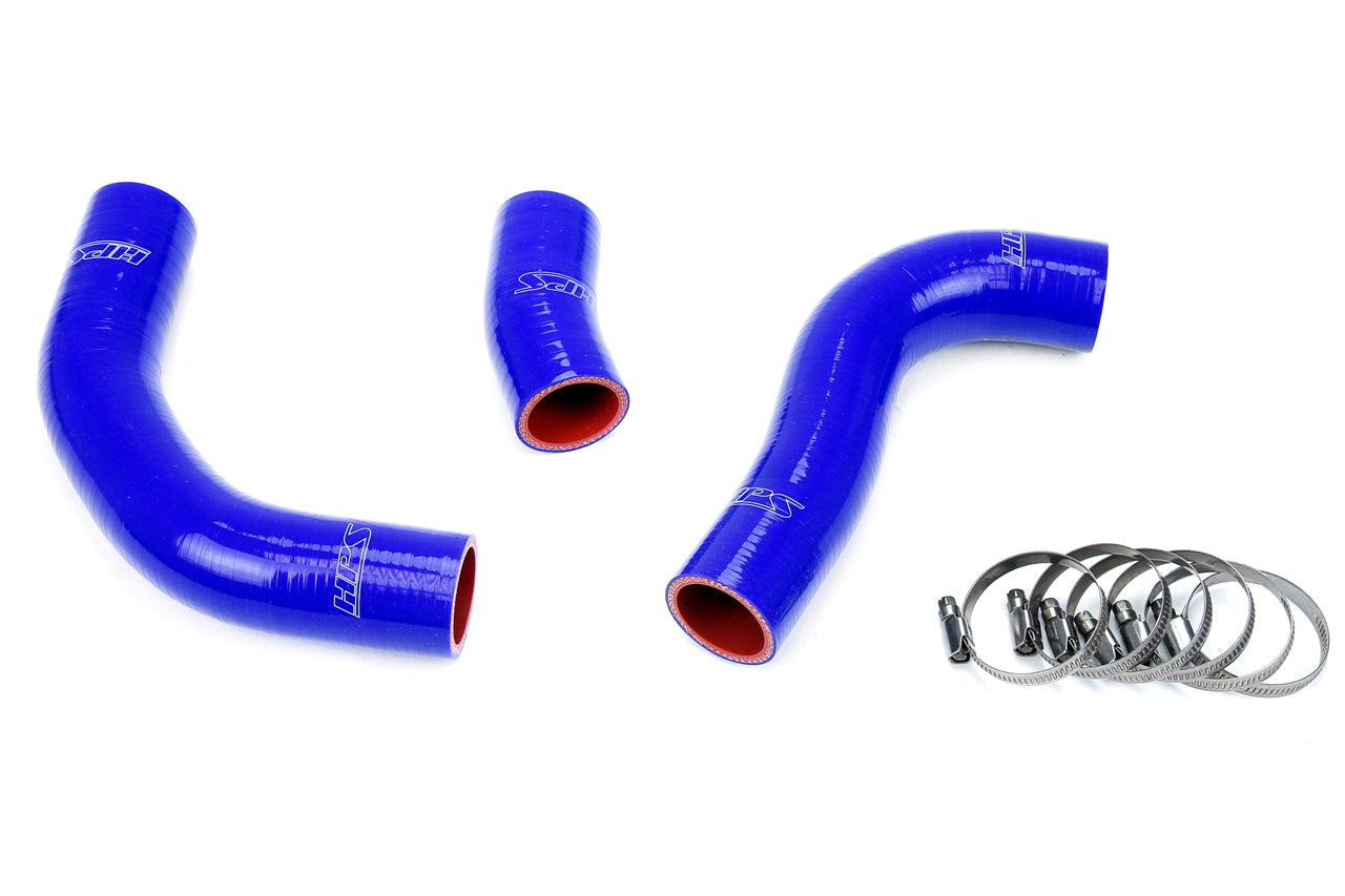 HPS Performance High Temp 3-ply Reinforced SiliconeReplace OEM Rubber Radiator Coolant Hoses 57-1776-BLUE