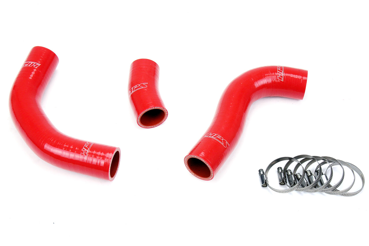 HPS Performance High Temp 3-ply Reinforced SiliconeReplace OEM Rubber Radiator Coolant Hoses 57-1776-RED