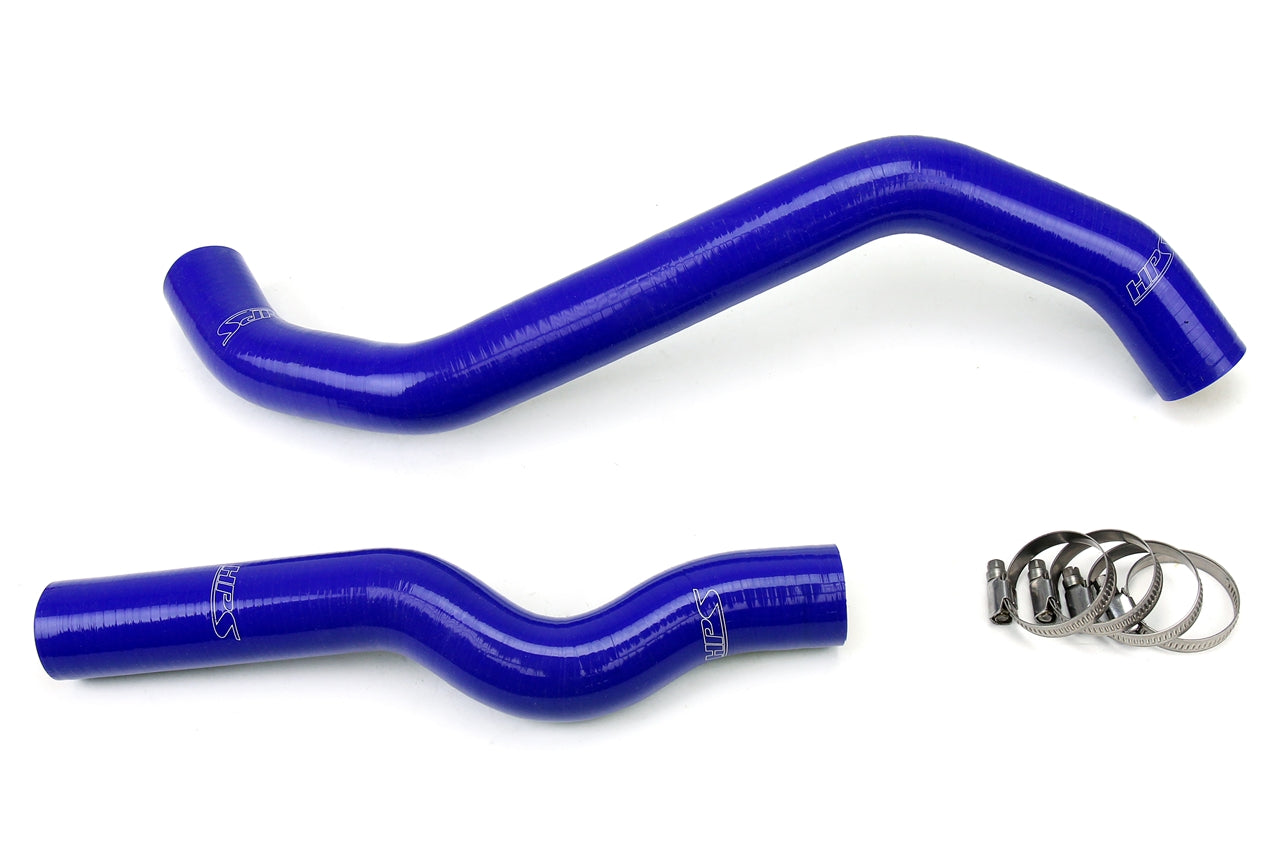 HPS Performance High Temp 3-ply Reinforced SiliconeReplace OEM Rubber Radiator Coolant Hoses 57-1792R-BLUE