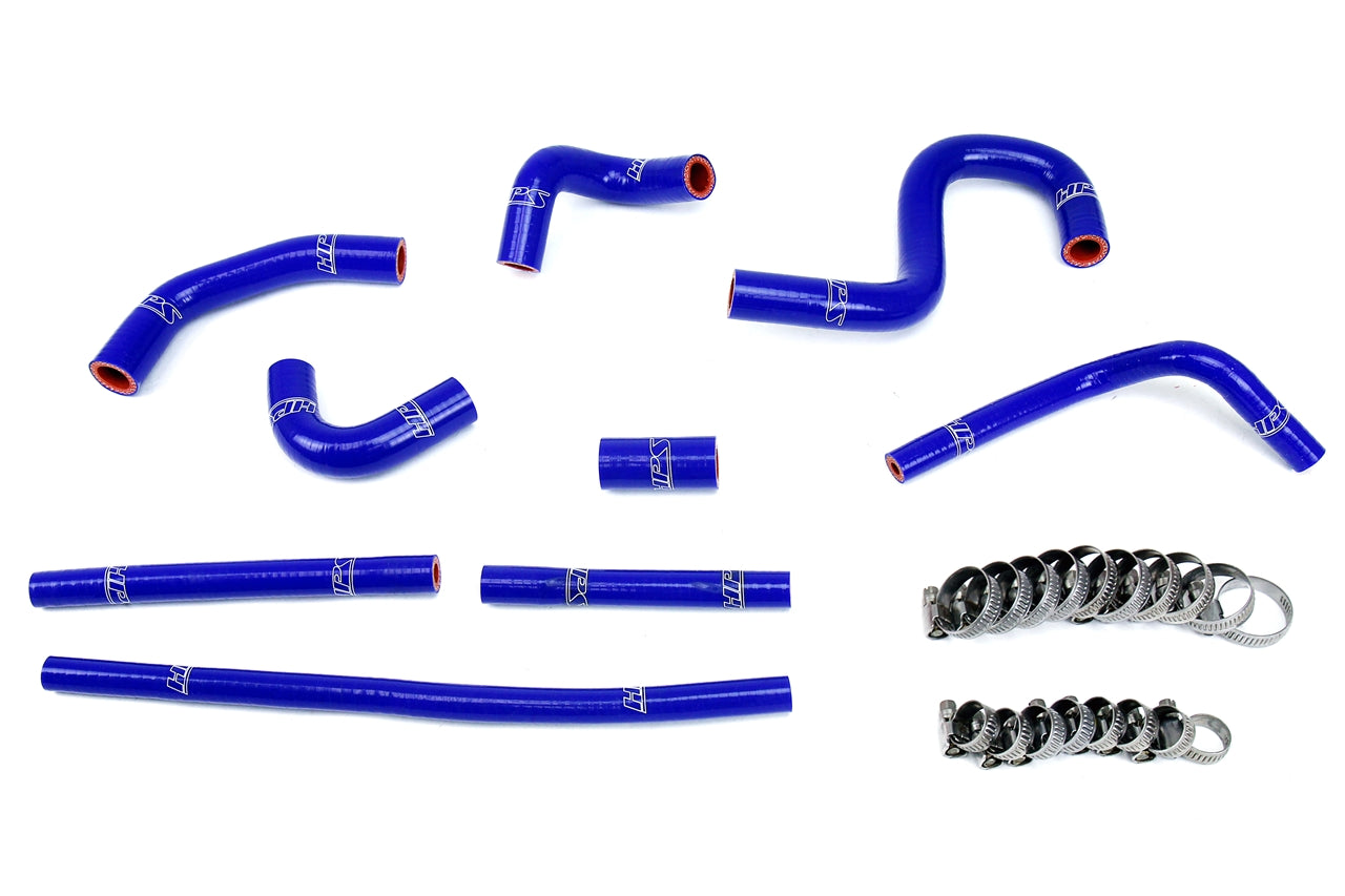 HPS Performance High Temp 3-ply Reinforced SiliconeReplace OEM Rubber Heater Coolant Hoses 57-1798-BLUE