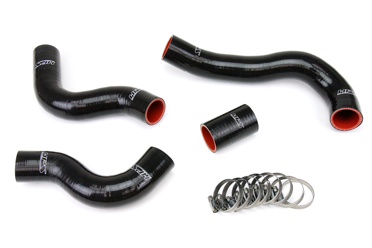 HPS Performance High Temp 3-ply Reinforced SiliconeReplace OEM Rubber Radiator Coolant Hoses 57-1847-BLK