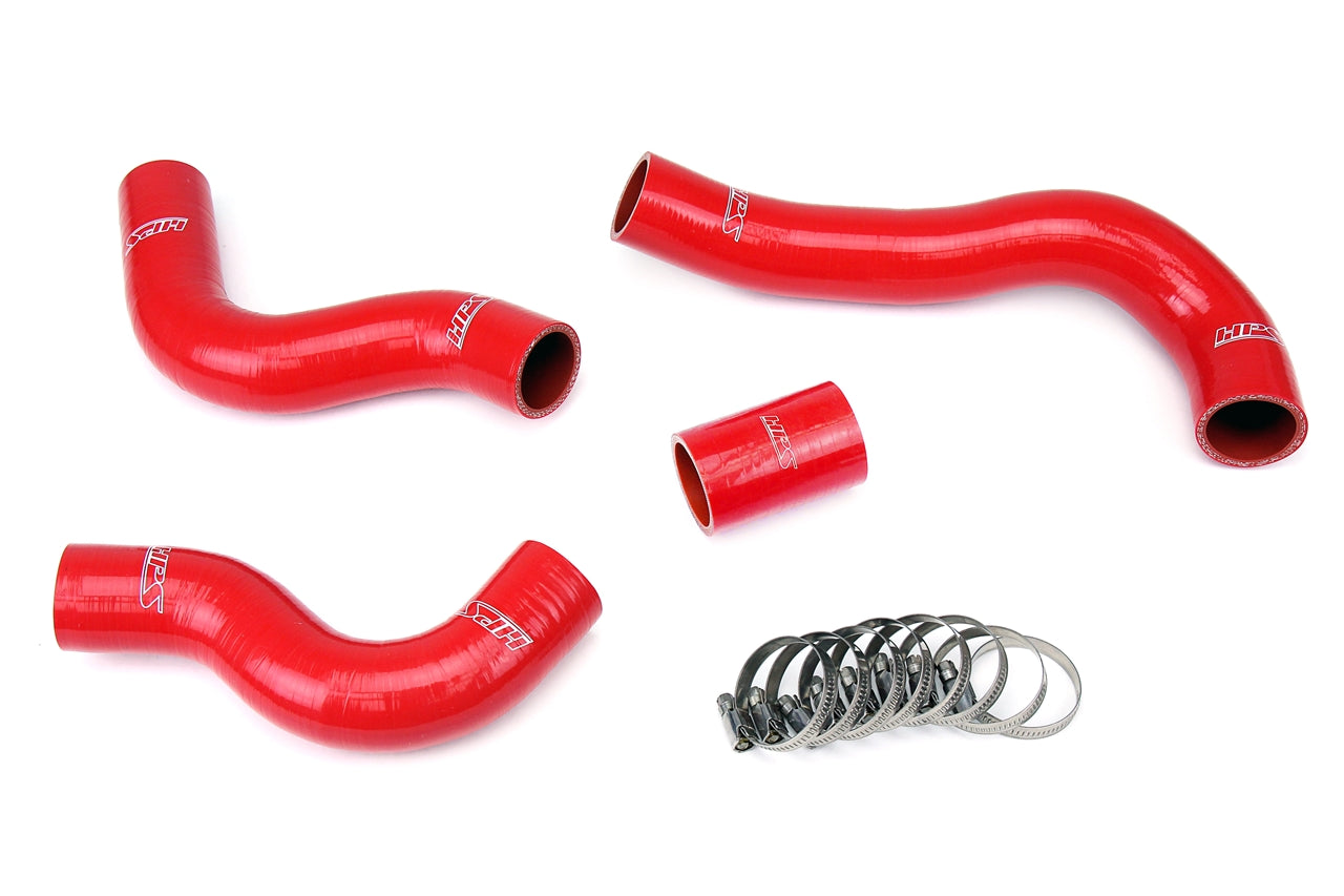 HPS Performance High Temp 3-ply Reinforced SiliconeReplace OEM Rubber Radiator Coolant Hoses 57-1847-RED