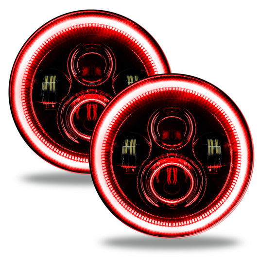 Oracle Lighting 5769-003 - ORACLE 7in. High Powered LED Headlights - Black Bezel