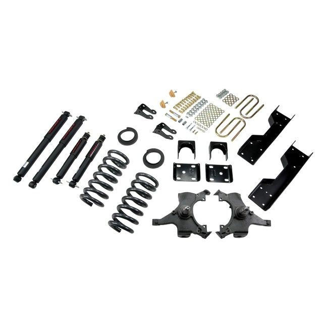BELLTECH 688ND LOWERING KITS Front And Rear Complete Kit W/ Nitro Drop 2 Shocks 1992-1998 Chevrolet Silverado/Sierra C1500 (Std Cab ext 454 SS) 4 in. or 5 in. F/6 in. R drop W/ Nitro Drop II Shocks