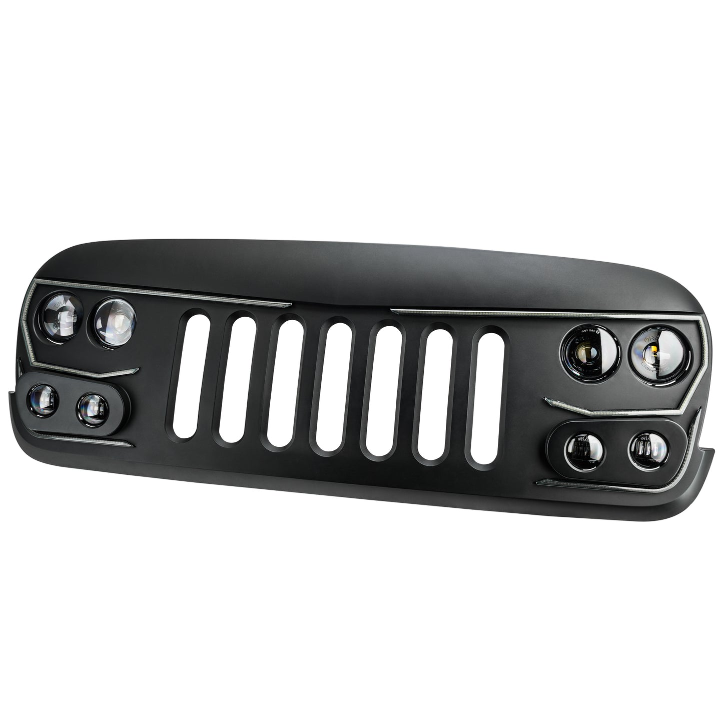 Oracle Lighting 5817-504 - ORACLE Lighting VECTOR Series Full LED Grill- Jeep Wrangler JK