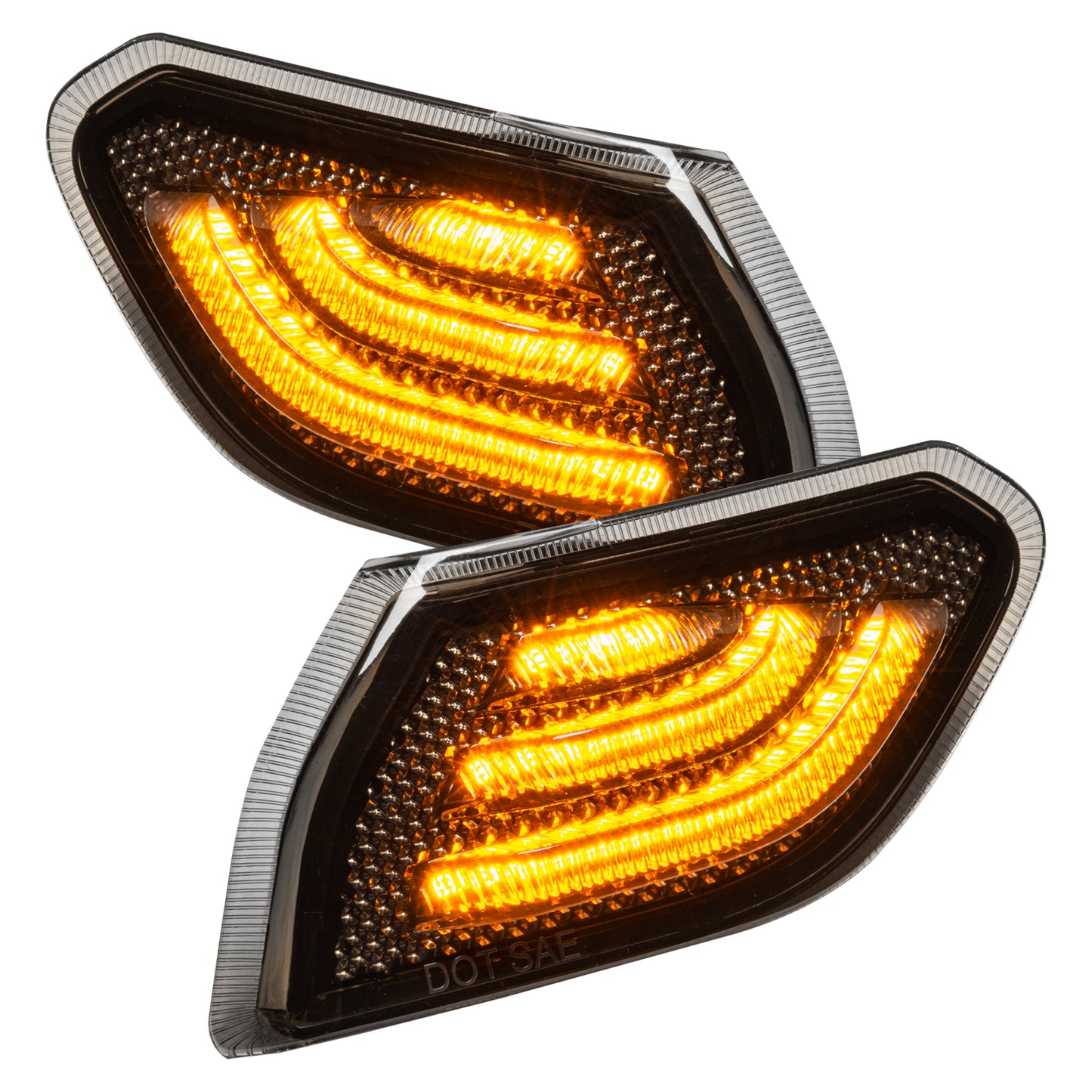 Oracle Lighting 5853-504 - ORACLE Jeep Wrangler JL Smoked Lens LED Front Sidemarkers