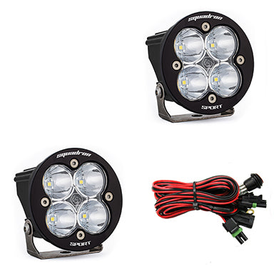 Baja Designs Squadron-R Sport Black LED Auxiliary Light Pod Pair 587801