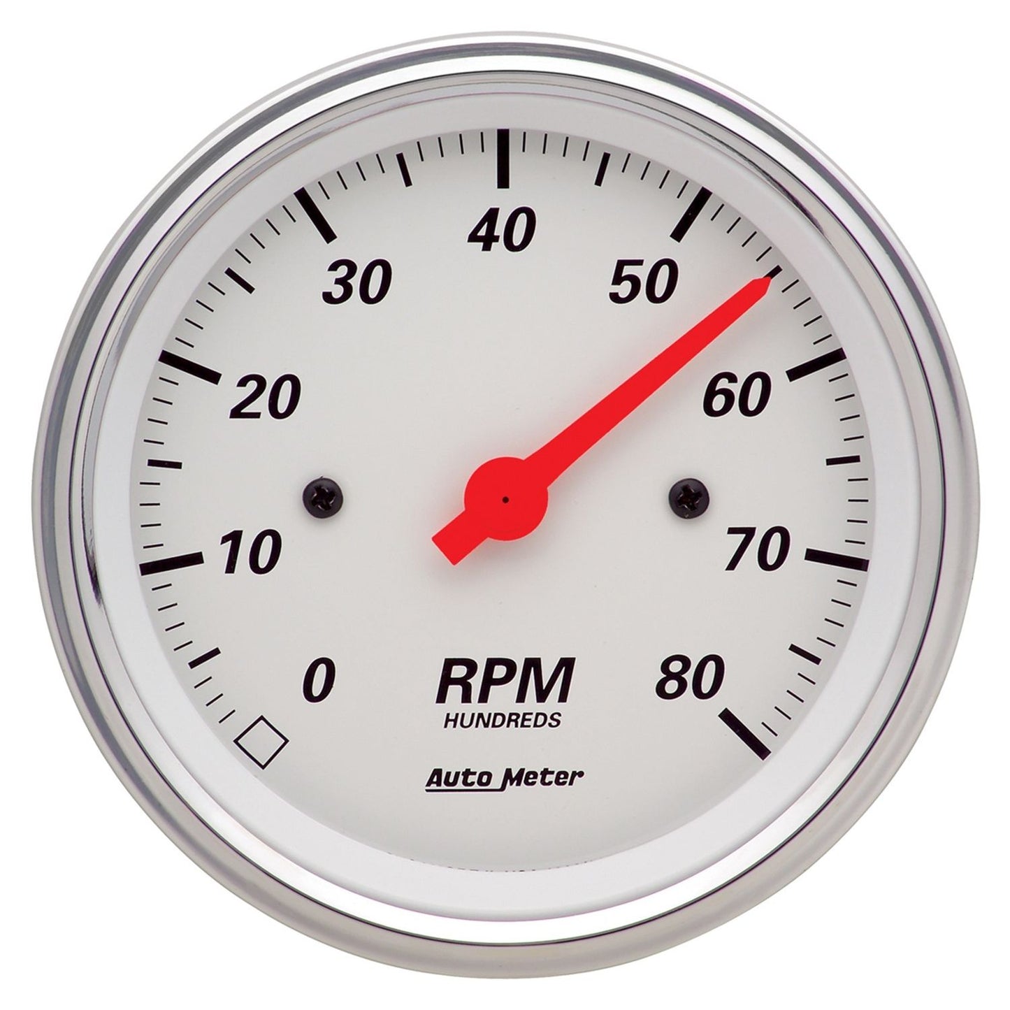AutoMeter 3-3/8 in. IN-DASH TACHOMETER 0-8000 RPM ARCTIC WHITE 1390