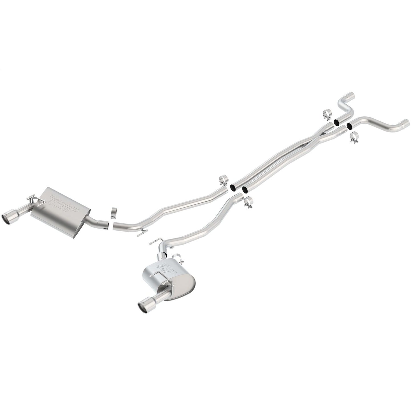 Borla 2010-2013 Chevrolet Camaro V6 (EXCEPT 2013 quad-tip RS) Cat-Back(tm) Exhaust System S-Type 140282
