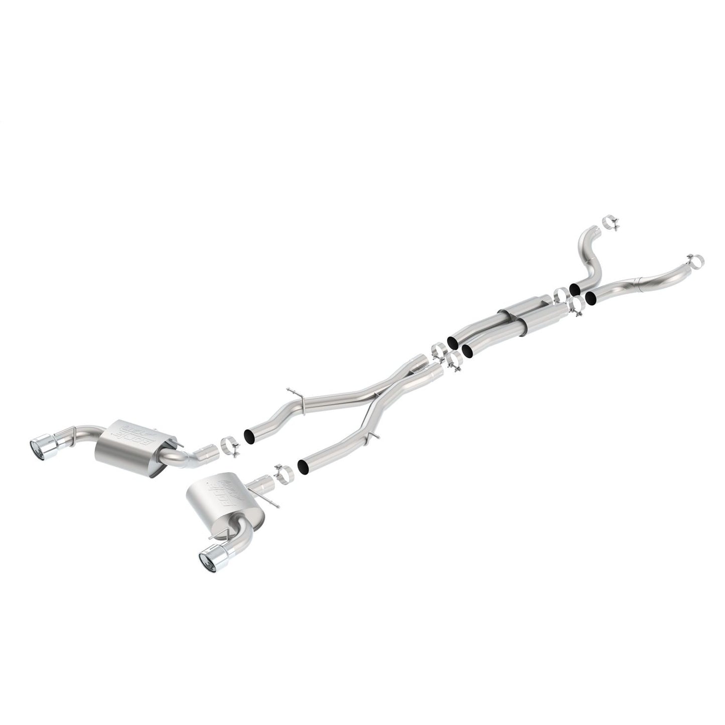 Borla 2016-2021 Chevrolet Camaro SS 3in With Single Tips Cat-Back Exhaust System ATAK 140690