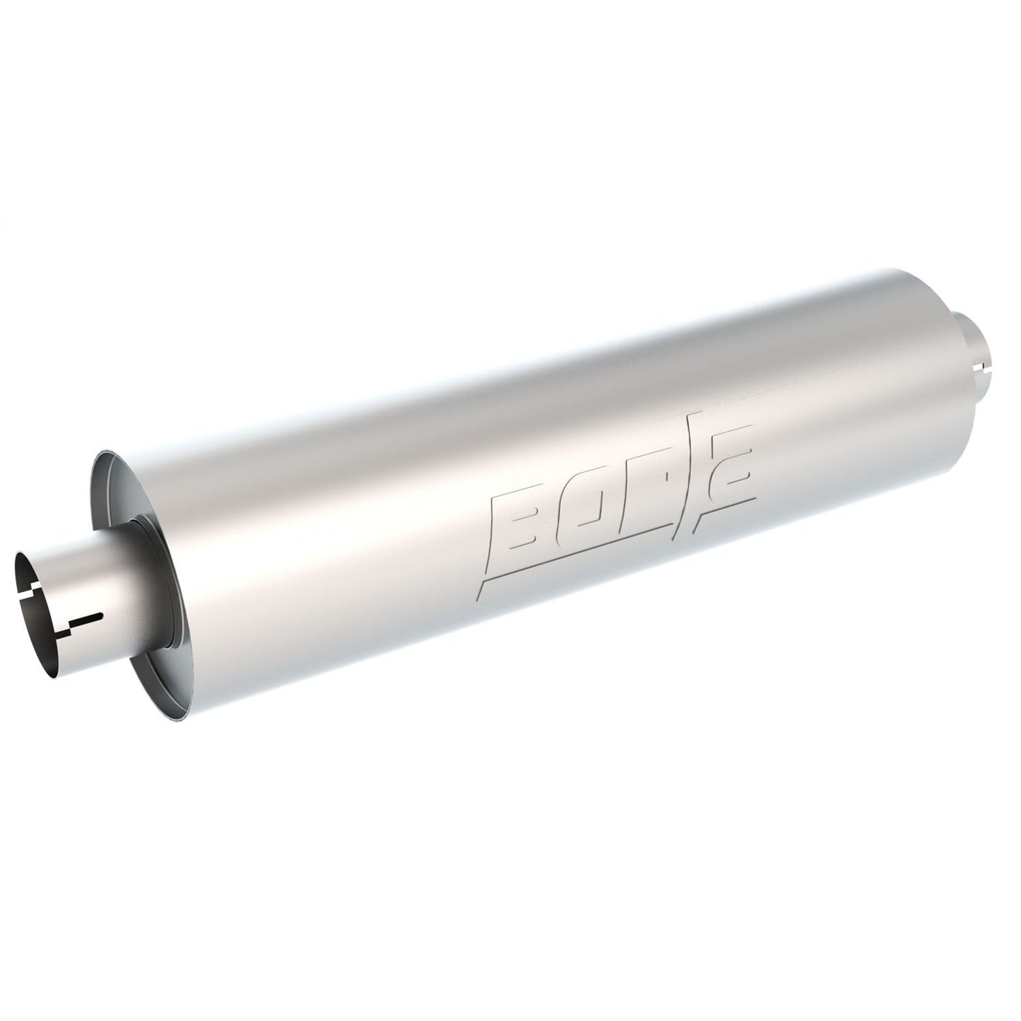 Borla Specialty Muffler Heavy Duty (Truck) 3in Center Inlet/ 3in Center Outlet 6.75in Round x 24in Long Body 400436