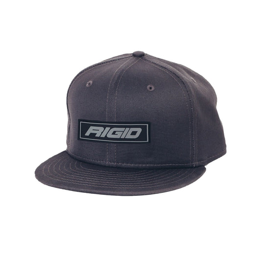 RIGID Industries New Era Flat Bill Hat Grey With Grey Logo Patch Snapback 1032