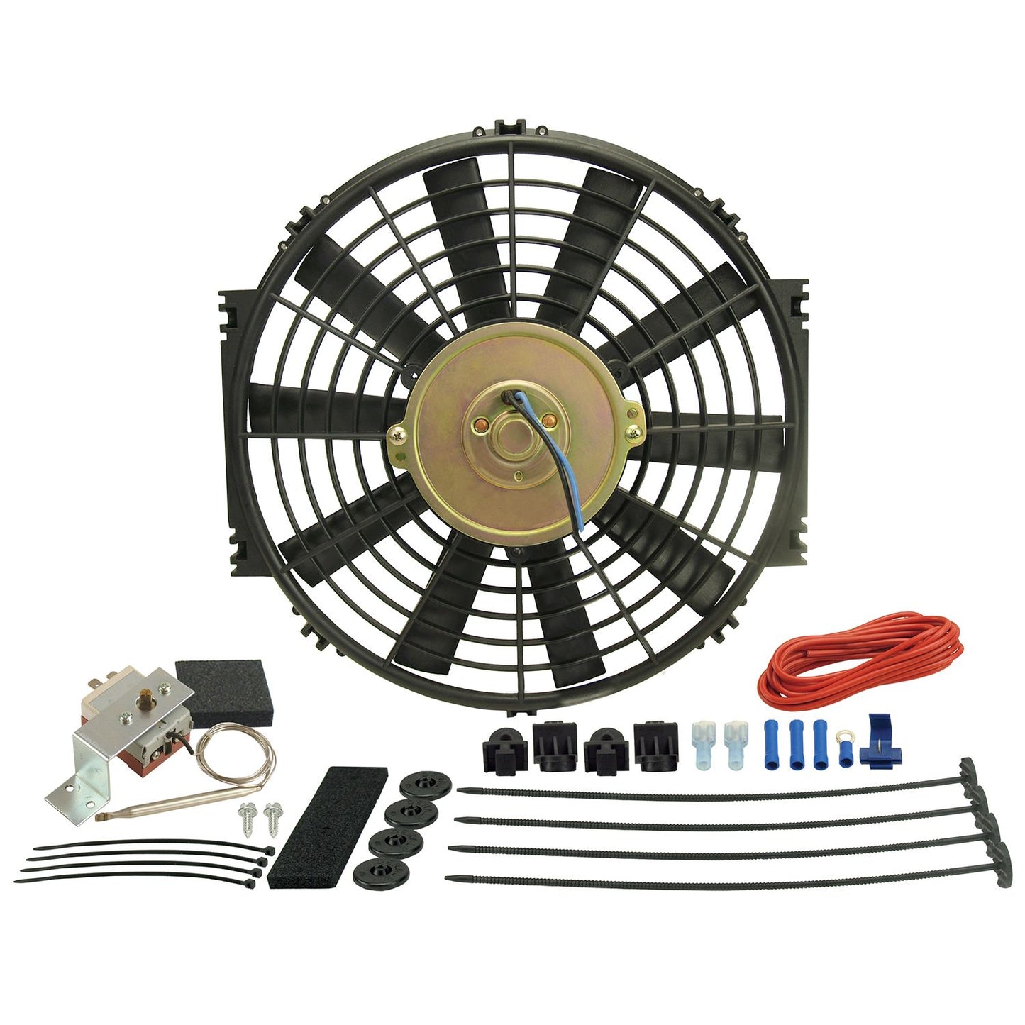 Derale 12" Dyno-Cool Electric Fan and Mechanical Fan Controller Kit, Premium 16312