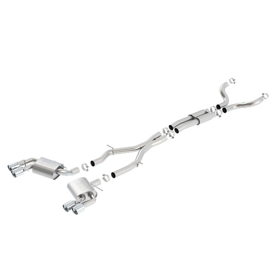 Borla 2016-2021 Chevrolet Camaro SS 3in With Dual Tips Cat-Back Exhaust System ATAK 140688