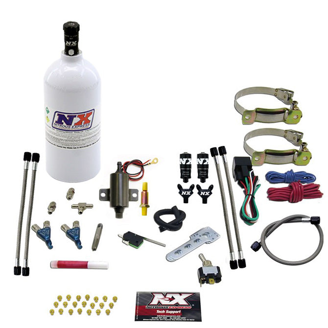 Nitrous Express TWO CYLINDER "PIRANHA" SYSTEM 2.5 LB NX-60002EFIP
