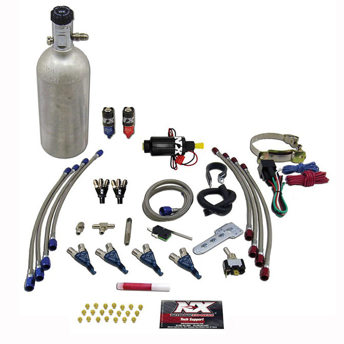 Nitrous Express FOUR CYLINDER "PIRANHA" SYSTEM (FOR EFI APPLICATIONS) 1.4 LB NX-60008P