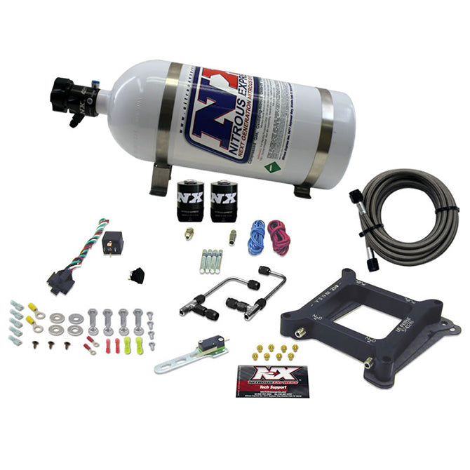 Nitrous Express 4150 Gemini STAGE 6 (50-100-150-200-250-300HP) WITH 10LB BOTTLE. NX-60040-10