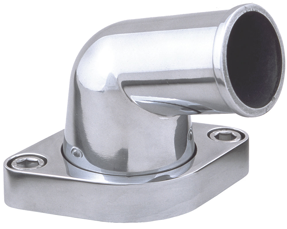 Trans-Dapt Performance 15Deg Swivel Style Water Neck; (O-Ring Seal); Sb And Bb Chevy V8- Polished Aluminum 6016