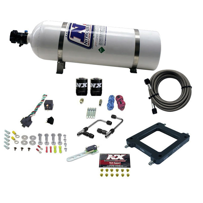 Nitrous Express Dominator Gemini PRO-POWER (100-200-300-400-500HP) WITH 15LB BOTTLE NX-60570-15