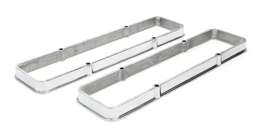Trans-Dapt Performance Valve Cover Spacers; Sb Chevy 238-400 V8 1958-86; 1 In. Tall- Polished Aluminum 6079