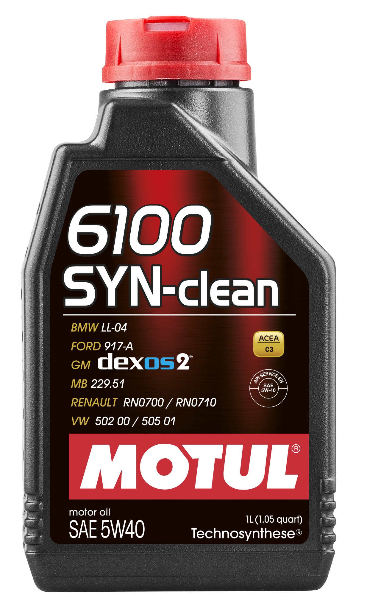 Motul 6100 SYN-CLEAN 5W40 - 1L - Technosynthese Oil 107941