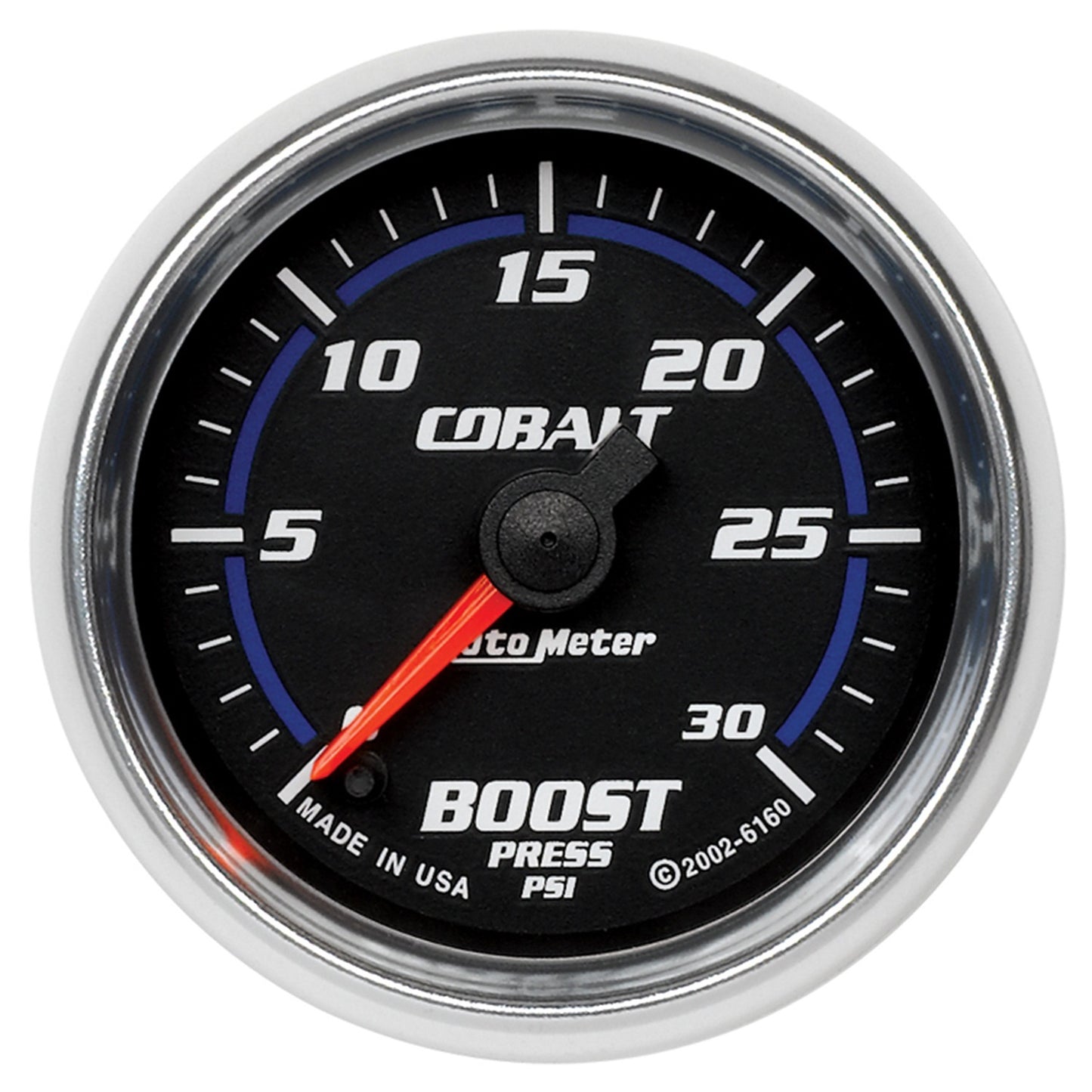 AutoMeter 2-1/16 in. BOOST 0-30 PSI COBALT 6160