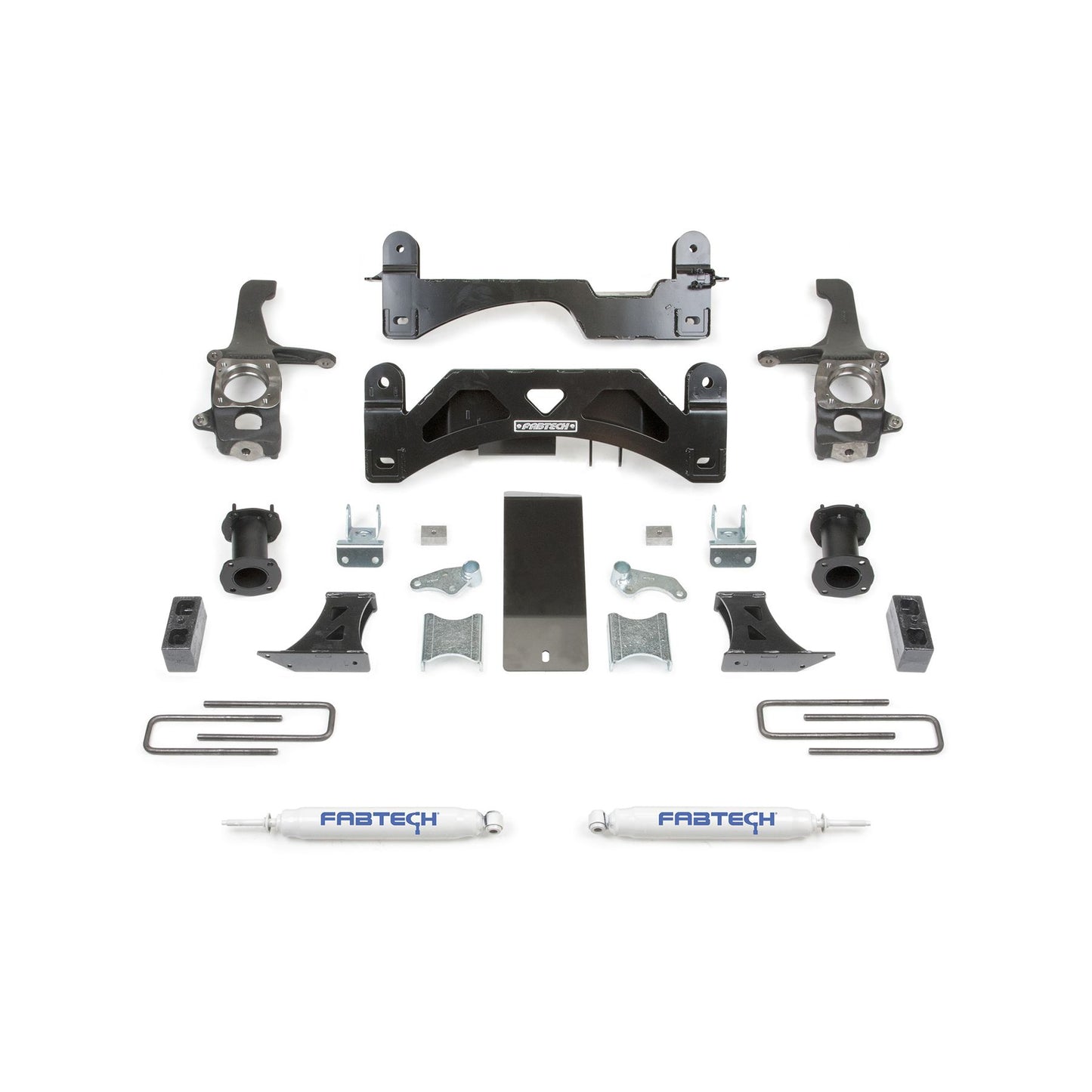Fabtech 6" BASIC SYS W/C/O SPACERS & PERF RR SHKS 2016-21 TOYOTA TUNDRA 2WD/4WD K7054