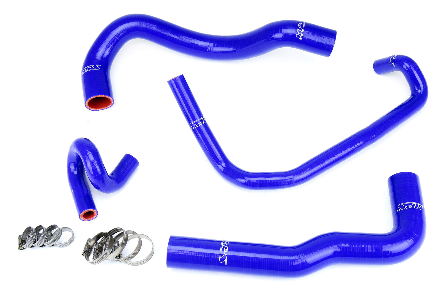 HPS Performance 3-ply Reinforced Silicone Replaces Rubber Radiator And Heater Coolant Hoses 57-1960-BLUE