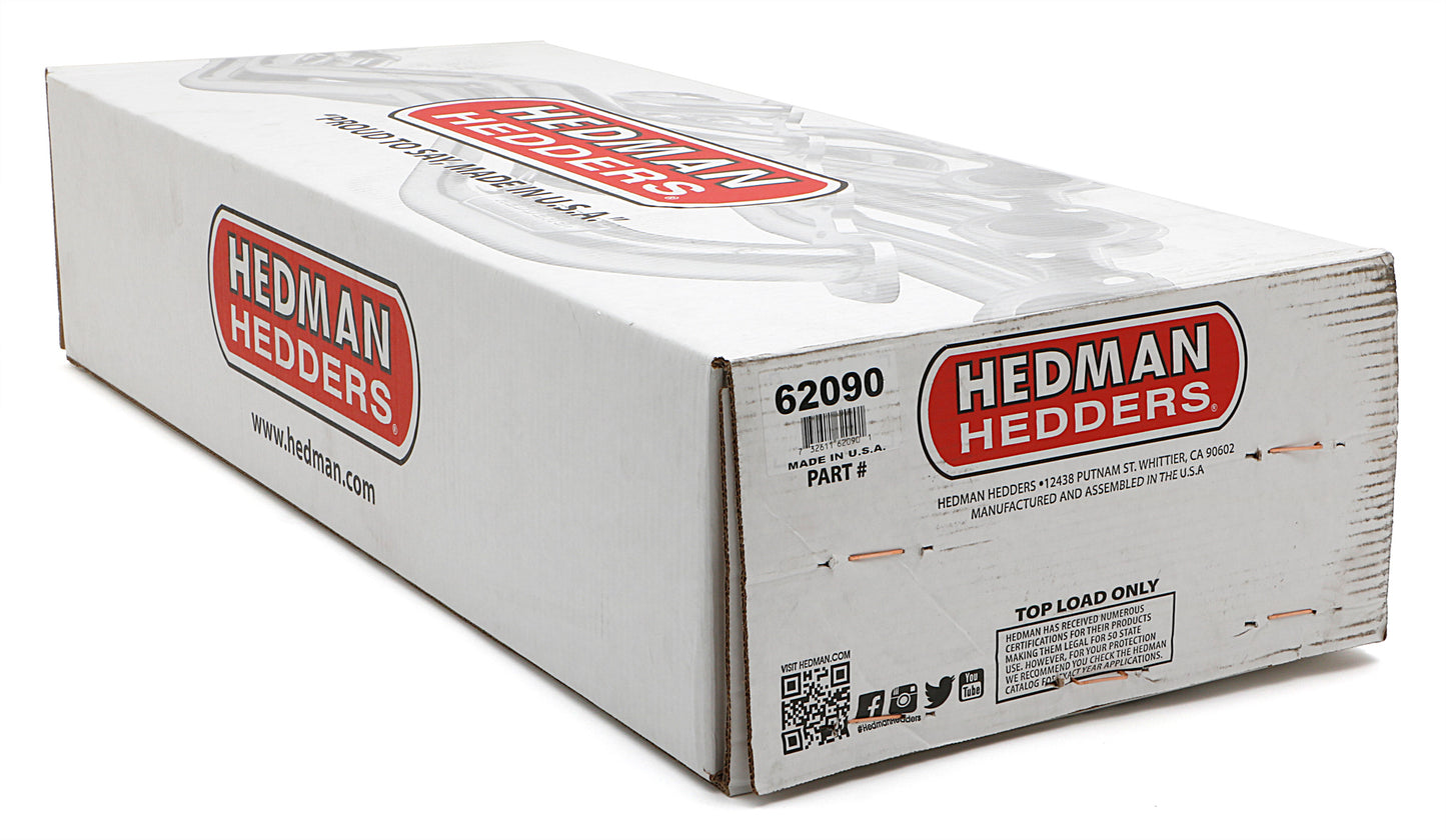 Hedman Hedders STAINLESS STEEL HEADERS; 1-5/8 IN. TUBE DIA.; 3 IN. COLL.; FULL LENGTH DESIGN- UNCOATED 62090
