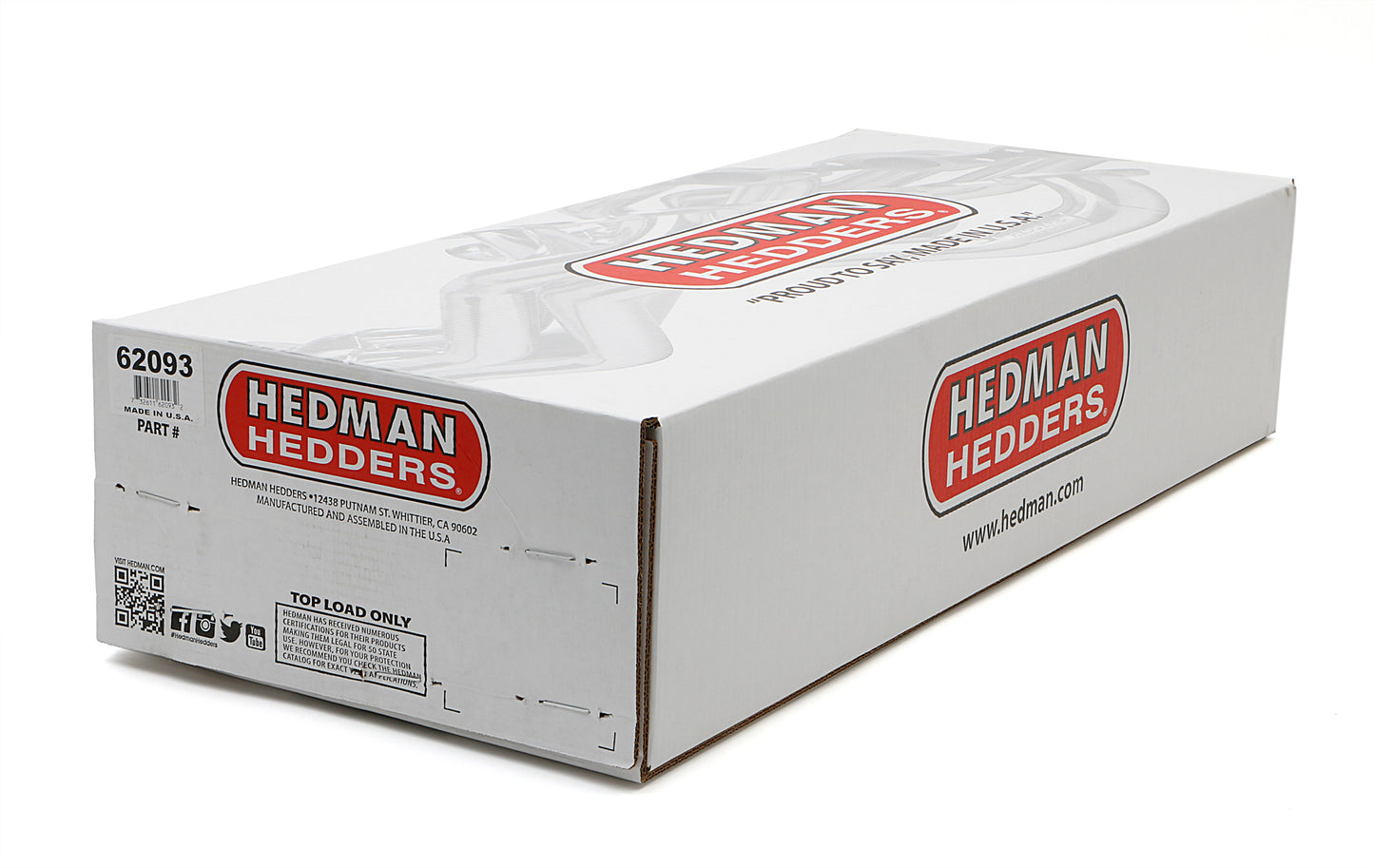 Hedman Hedders STAINLESS STEEL-1982-91 SB CHEVY TRUCKS & SUVS- FULL LENGTH- BLACK MAXX 62093